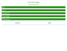 Tablet Screenshot of limetreesurgery.com